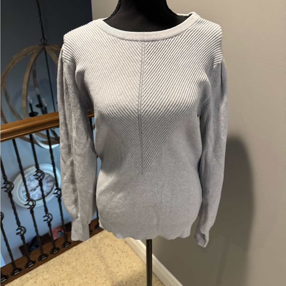 Amazon Light Gray Women's Crew Neck Sweater